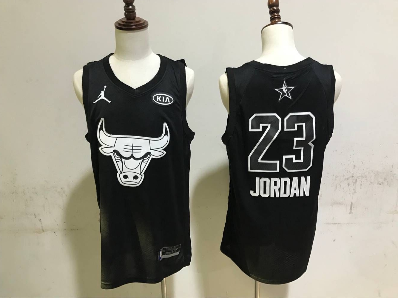Men Chicago Bulls #23 Jordan Black Nike NBA 2018 All Star Jerseys